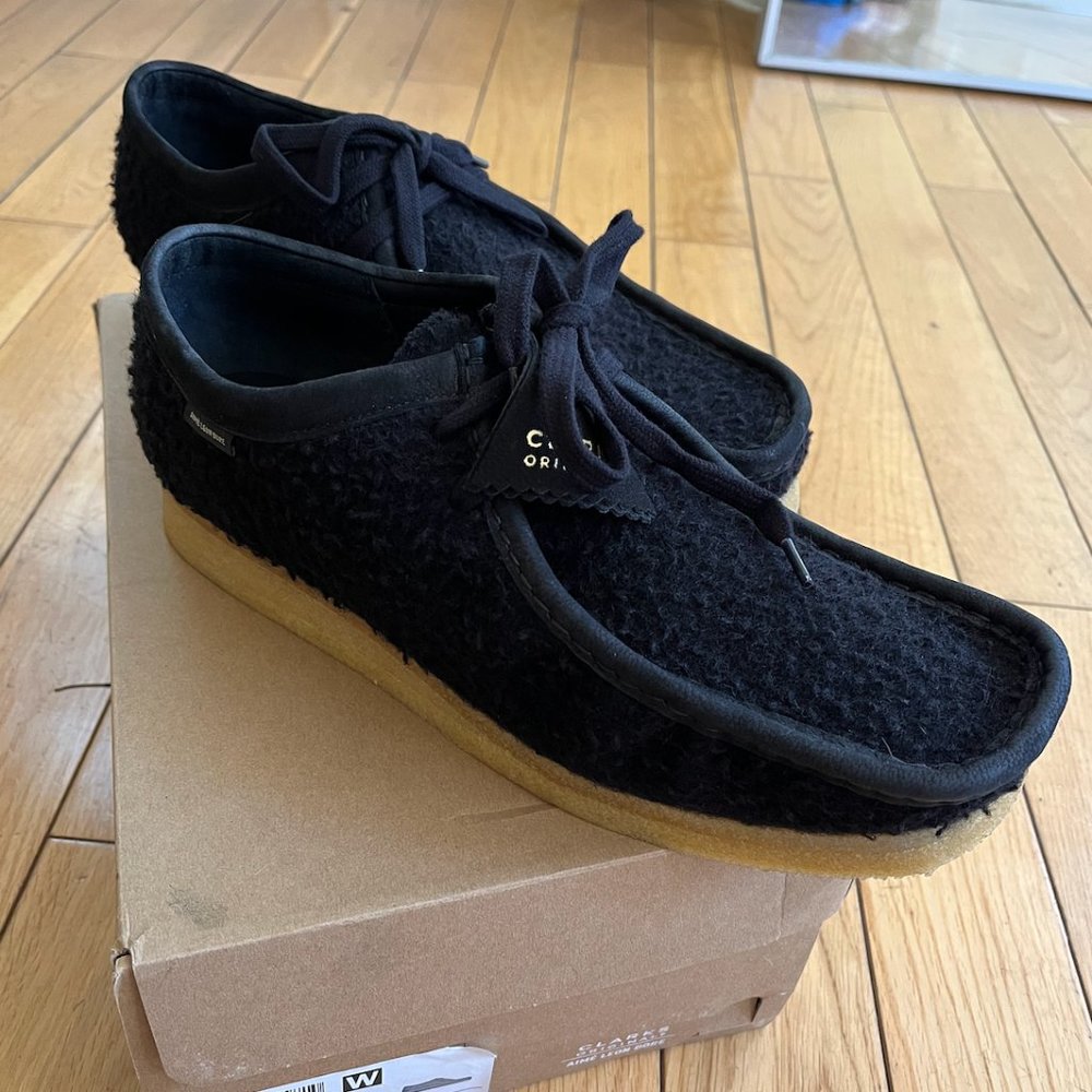Clarks x Aime Leon Dore Wallabee Casentino Wool Black Men's